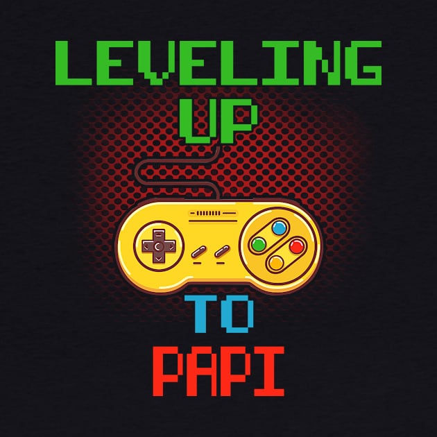 Promoted To Papi T-Shirt Unlocked Gamer Leveling Up by wcfrance4